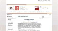 Desktop Screenshot of bip.ibe.edu.pl