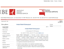 Tablet Screenshot of bip.ibe.edu.pl